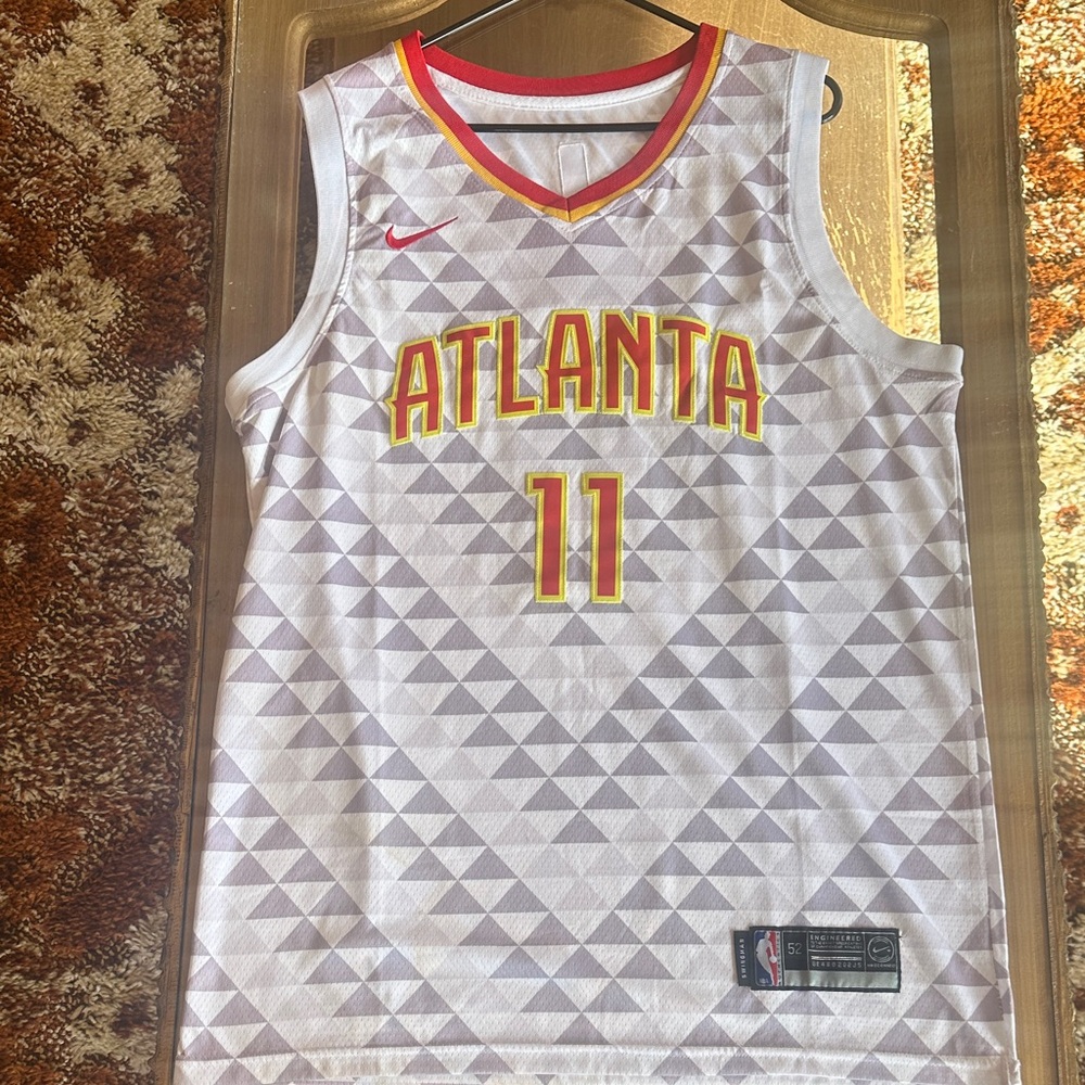 Nike Trae Young Atlanta Jersey - White, Red, and Yellow